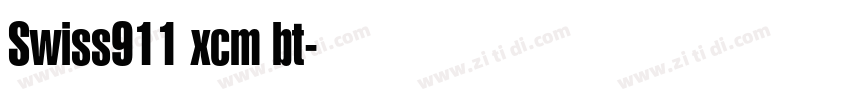 Swiss911 xcm bt字体转换